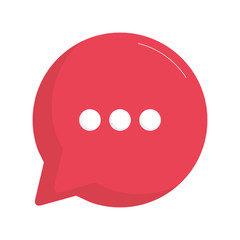 speech bubble icon over white background vector illustration