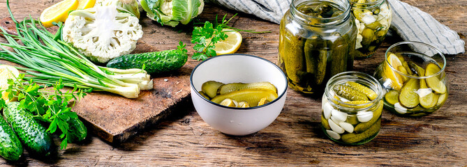 Marinated cucumbers