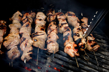 Grilled kebabs