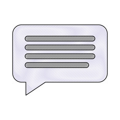 speech bubble icon over white background vector illustration
