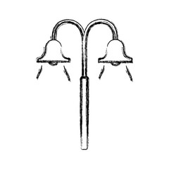 street lamp icon over white background vector illustration