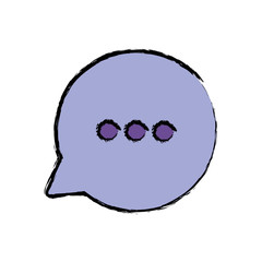 speech bubble icon over white background vector illustration