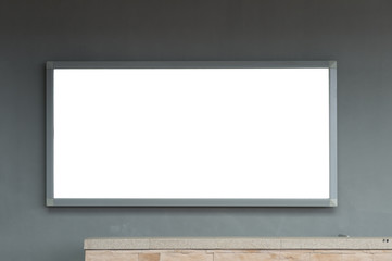 Obraz premium Large blank billboard on a street wall, banners with room to add your own text