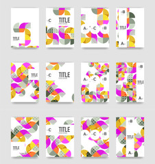 Set of brochure cover templates