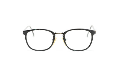 Old eyeglasses retro styled Isolated on white background