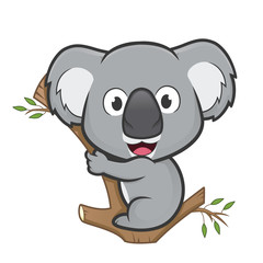 Naklejka premium Koala na drzewie