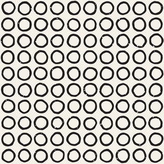 Seamless pattern with hand drawn lines. Abstract background with freehand brush strokes. Black and white texture. Ornament for wrapping paper.