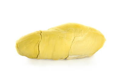 Durian on white background