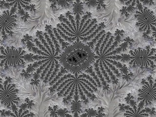 Silver fractal created in 3d. Rich look to decorate any card, vignette, invitation letter, background for website or social networks.