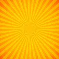 Fototapeta premium Sun rays, Old paper with stains - Vector