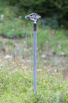 Sprinkler system in the Austrian Alps