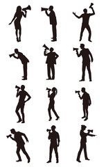 People Using Megaphone