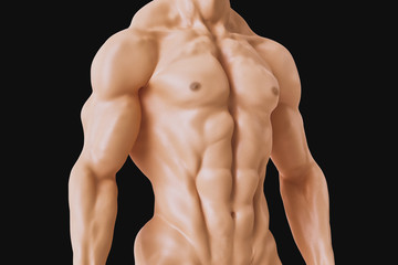 Fototapeta premium Man with toned body