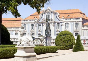 Fototapeta na wymiar The castle of Queluz in Portugal.