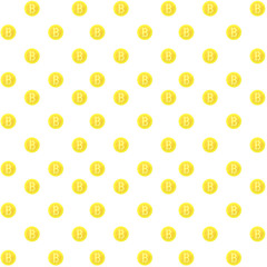Bitcoin seamless pattern