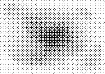 Abstract halftone dotted grunge pattern texture. Retro comic pop background. Vector modern grunge background for posters, sites, business cards, postcards, interior and cover design.