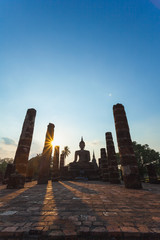 Sunset at Sukhothai history park