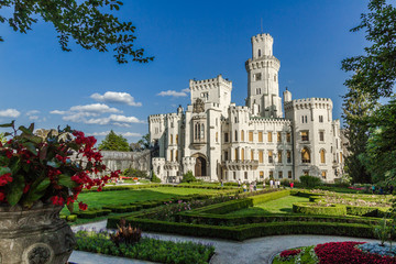 Castle Hluboka with french park