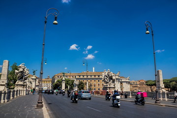 Naklejka premium Rzym, Ponte Vittorio Emanuele II