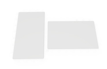 Business Card Mock Up On Isolated White Background