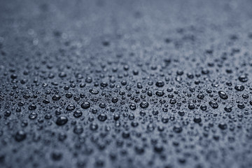 Water drops on a rough surface