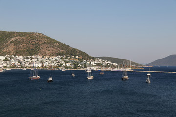 Fototapeta premium Bodrum Town in Aegean Coast of Turkey