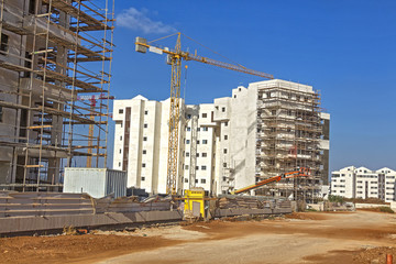 Fototapeta premium Construction of a residential area.