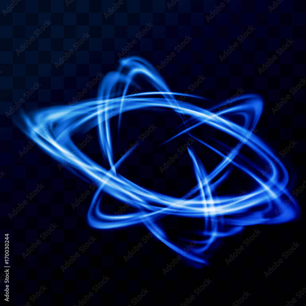 Canvas Prints blue dynamic swoosh lines tornado speed wind. bright neon light futuristic tech swirl over dark back