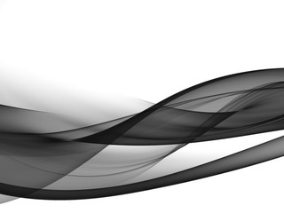      Abstract black wave design element 