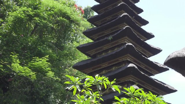Pura Goa Lawah (bat cave temple). The temple is built surrounding a limestone cave that housed thousands of bats. East Bali. Indonesia,