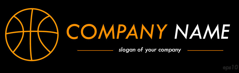 Vector logo template, logotype for a company or a brand