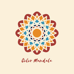 Vector Geometric Mandala Symbol