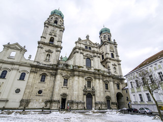 Fototapeta premium Universitätsstadt Passau, Stadtansicht Dom, Deutschland, Südde
