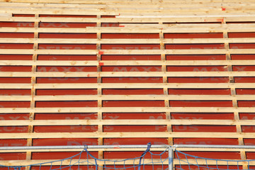 Dachbalken, Dach eindecken