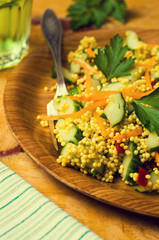 Salad with millet