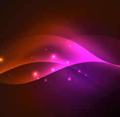 Illuminated neon waves