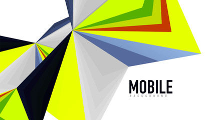 Modern triangle presentation template