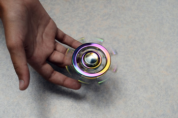Fidget spinner or hand spinner toy
