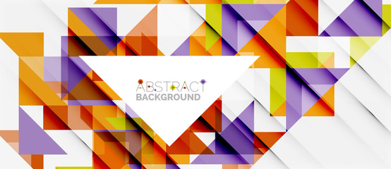 Triangle pattern design background