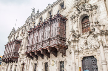 Fototapeta na wymiar Lima Cathedral