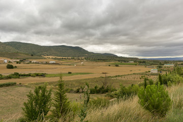 Fototapeta na wymiar The town of Gallipienzo de Navarra in Spain