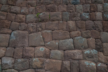 Passgenaue Steinwand der Inka