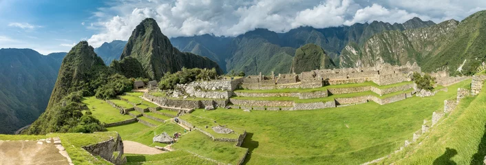 Tuinposter Panorama-Aussicht auf Machu Picchu © schame87