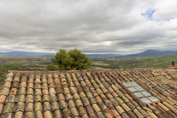 The town of Gallipienzo de Navarra in Spain