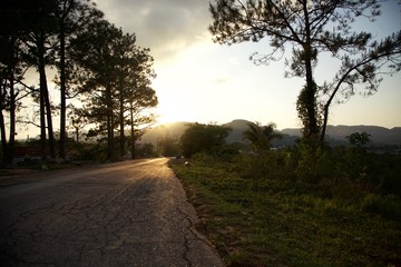 Fototapeta premium Coucher de soleil cubain
