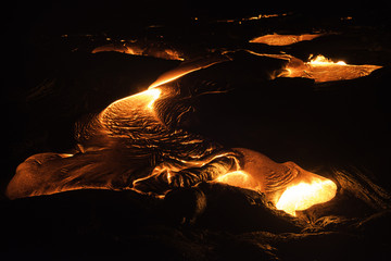 Lava Flow on Kilauea
