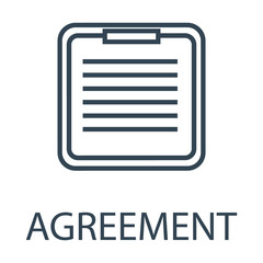 Agreement icon vector