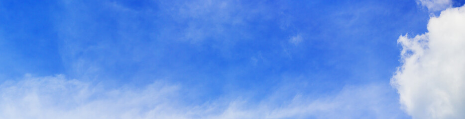 Panorama view of blue sky