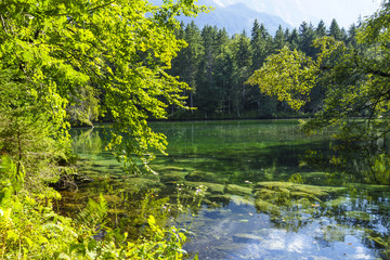 Badersee Lake in Grainau, Bavaria