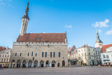 Fototapeta na wymiar Tallinn Old Town Hall